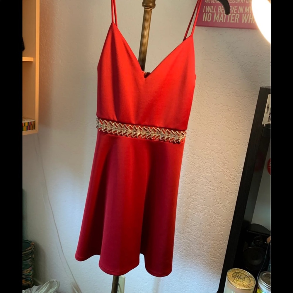 Beaded belt dress